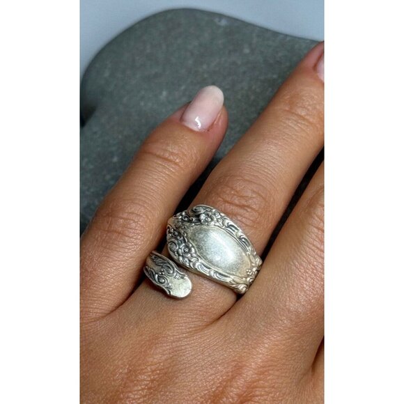 VINTAGE 925 STERLING SILVER RING SIZE 7 - Picture 6 of 9